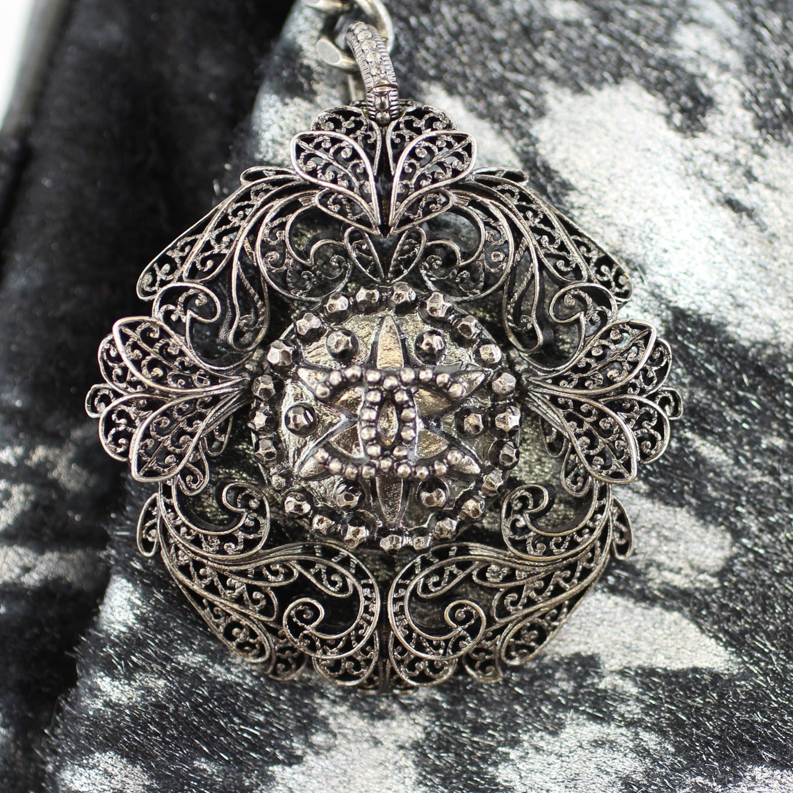 Chanel Metallic Pony Hair Top Handle Bag Charm