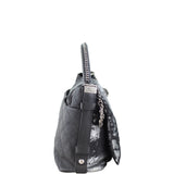 Chanel Metallic Pony Hair Top Handle Bag Right