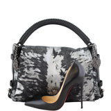 Chanel Metallic Pony Hair Top Handle Bag Scale