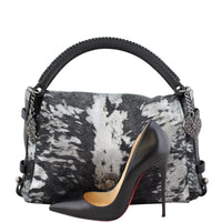 Chanel Metallic Pony Hair Top Handle Bag Scale