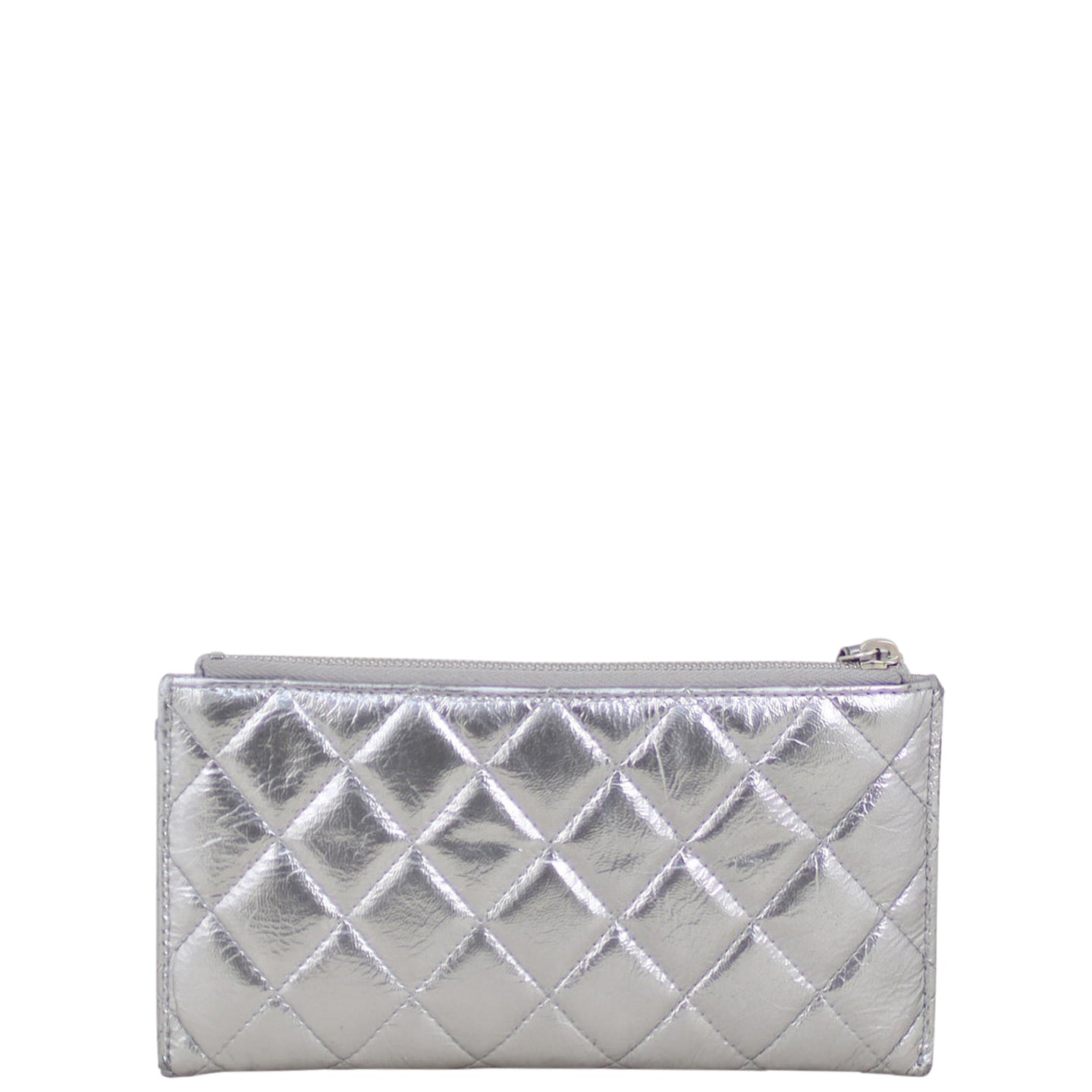 Chanel Metallic Small Zip Pouch Back