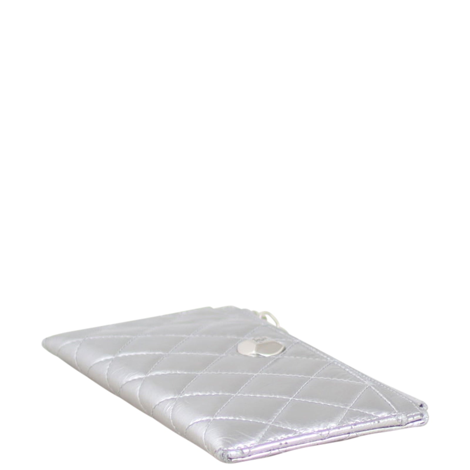 Chanel Metallic Small Zip Pouch Corner