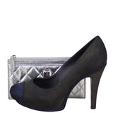 Chanel Metallic Small Zip Pouch Shoe