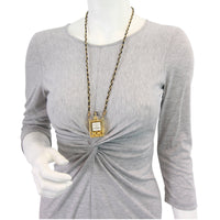 Chanel Vintage No.5 Perfume Bottle Necklace Mannequin
