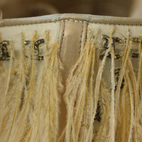 Chanel Vintage Ostrich Feather Evening Bag Flaw