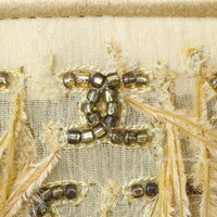 Chanel Vintage Ostrich Feather Evening Bag Logo