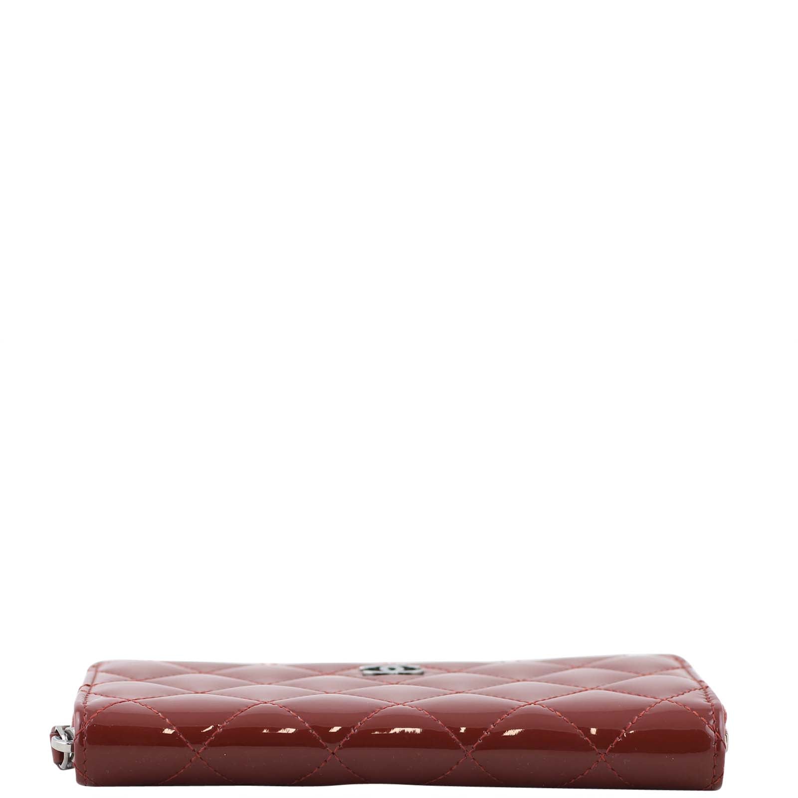  Chanel Patent Zipped Small Wallet  base