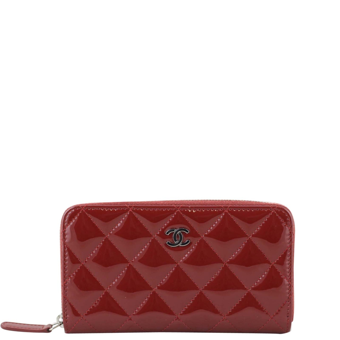  Chanel Patent Zipped Small Wallet Front