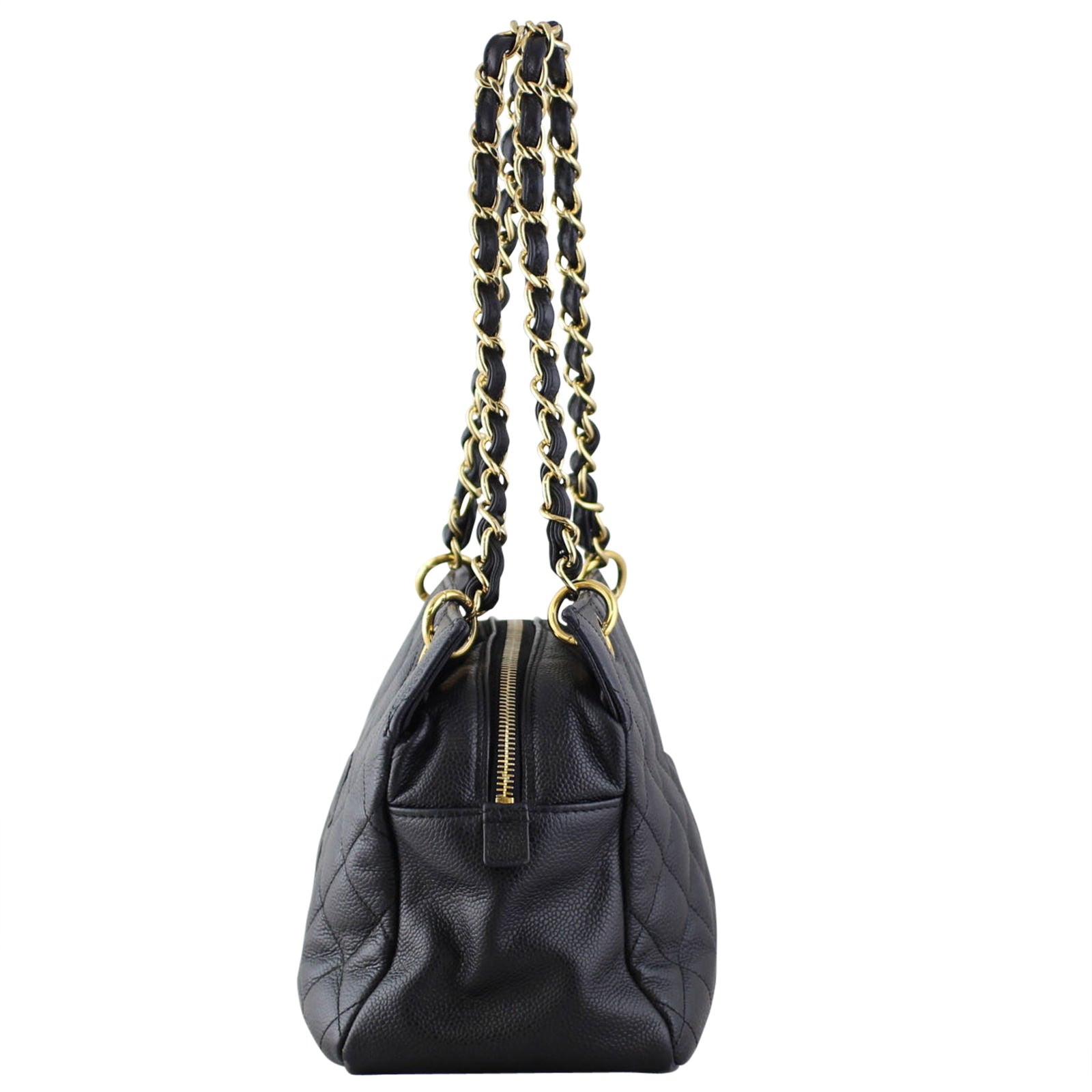 Chanel Petite Timeless Shopping Tote side