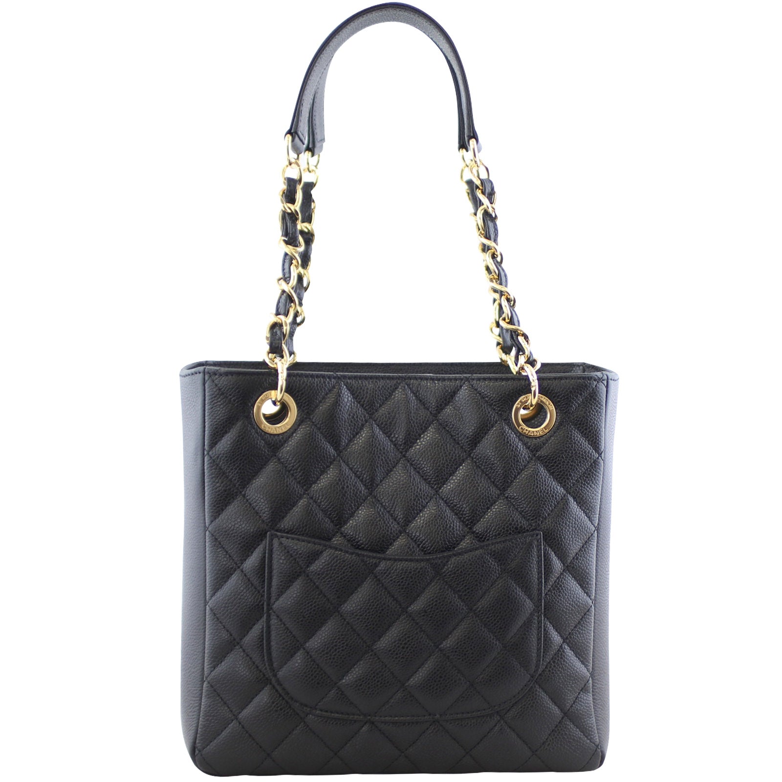 Chanel Petite Shopping Tote Back