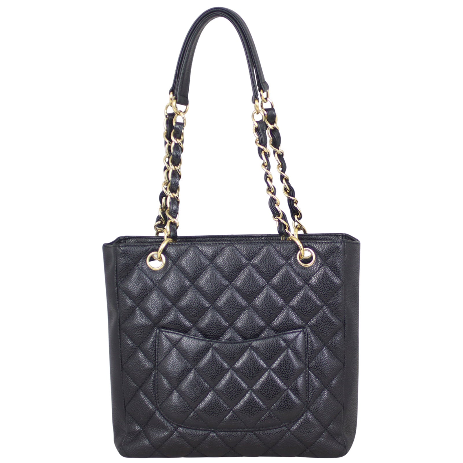 Chanel Petite Shopping Tote back
