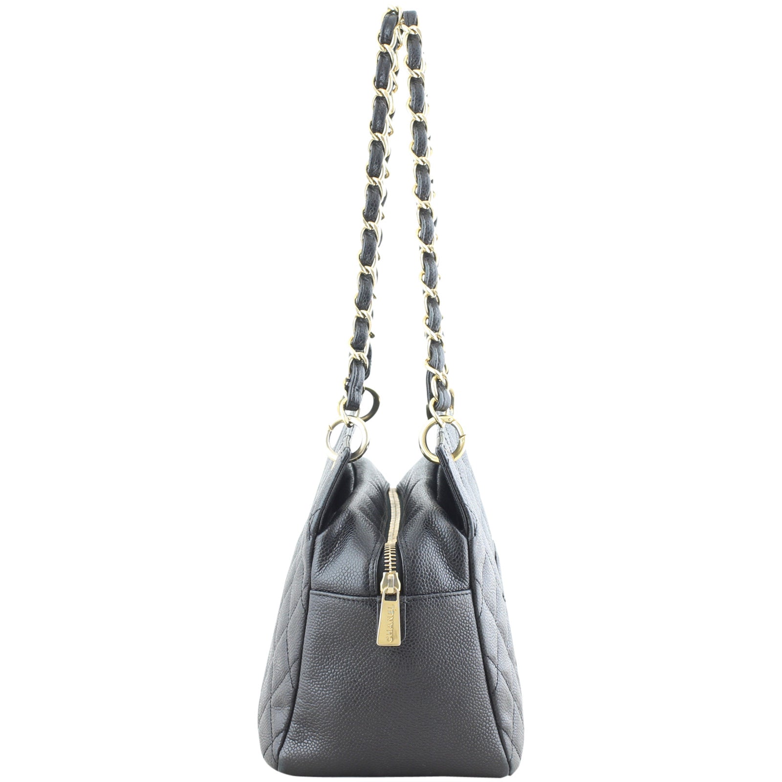 Chanel Petite Timeless Shopping Tote Left