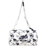 Chanel Printed Airplane Canvas Single Flap Medium Front