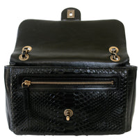 Chanel Python Flap Bag Open
