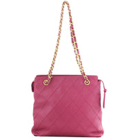 Chanel Petite Quilted Caviar Tote Back