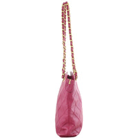 Chanel Petite Quilted Caviar Tote Left