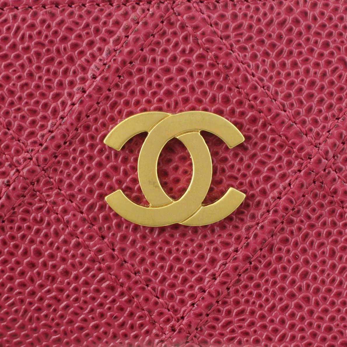 Chanel Petite Quilted Caviar Tote Logo