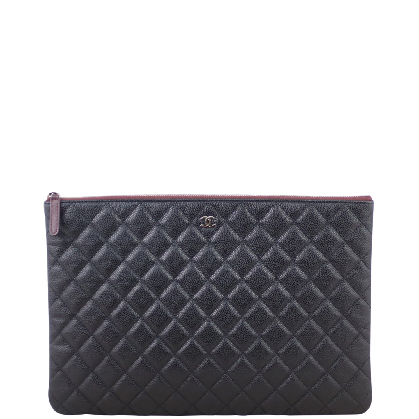 Chanel Quilted O-Case Large Front