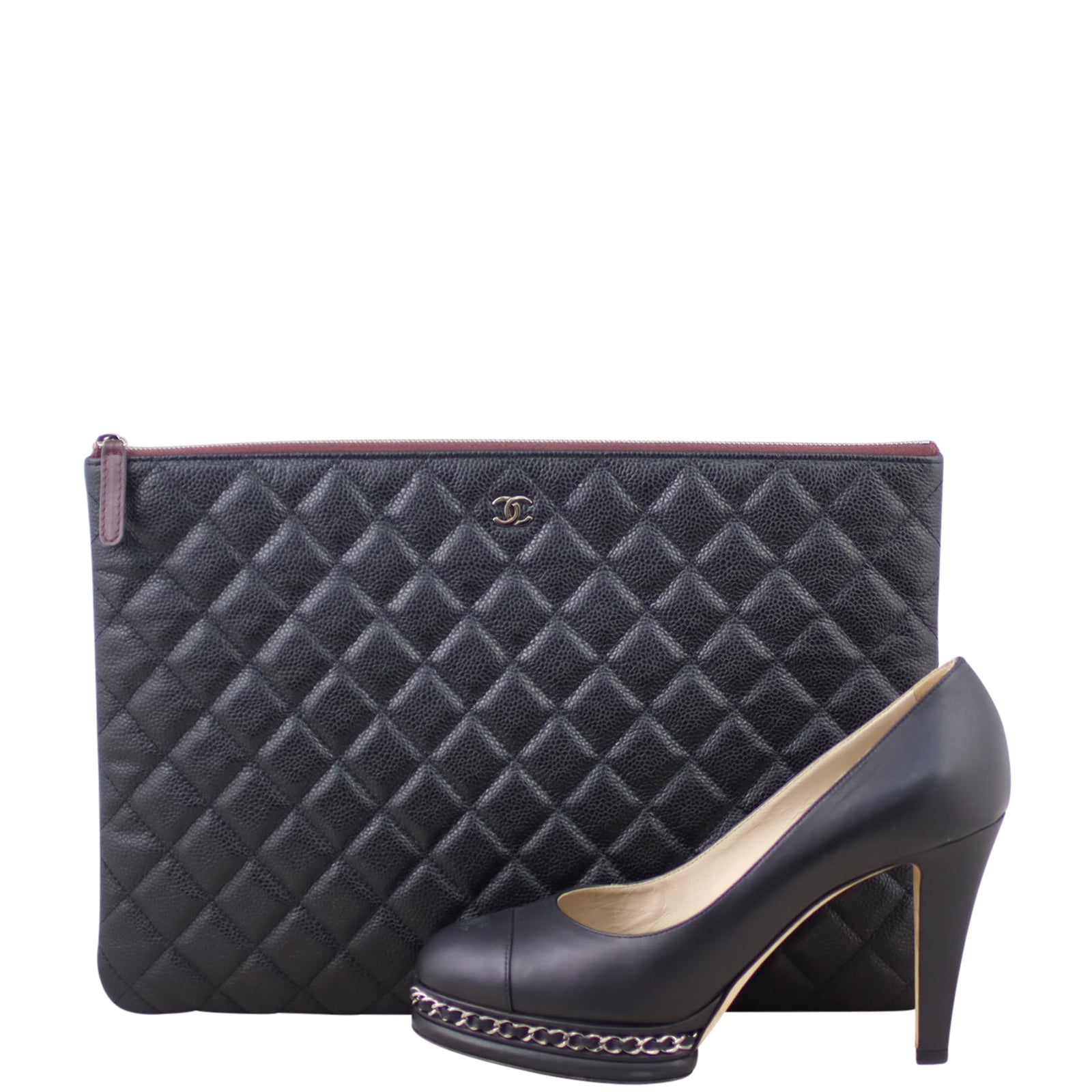 Chanel Quilted O-Case Large Shoe
