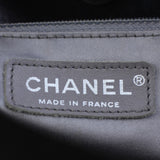 Chanel Quilted Vinyl and Tweed Tote Stamp