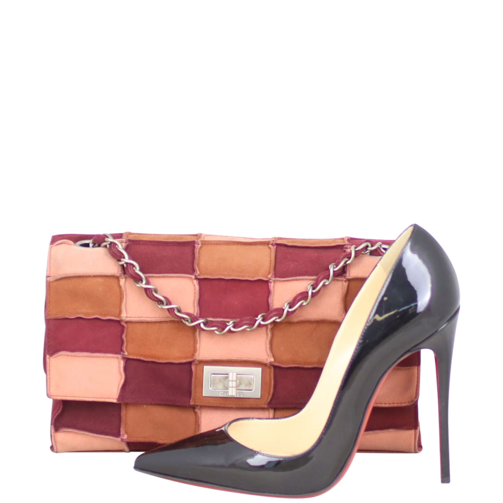 Chanel Reissue 225 Patchwork Single Flap Bag scale