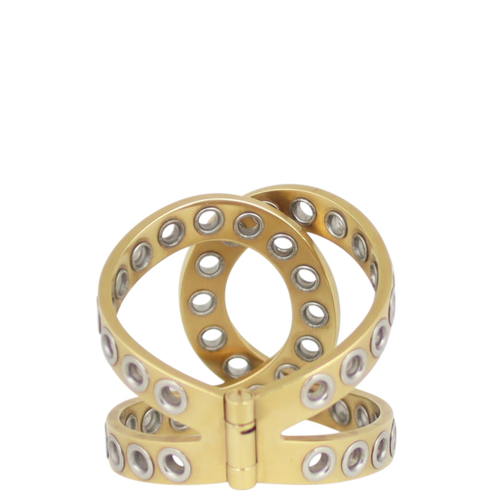 Chanel Rivet Logo Cuff Back