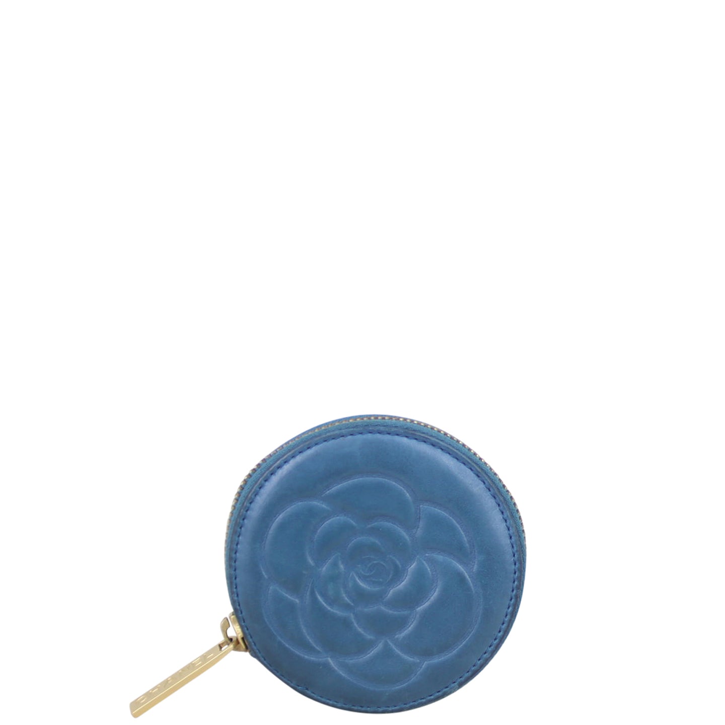 Chanel Round Camellia Coin Purse Back