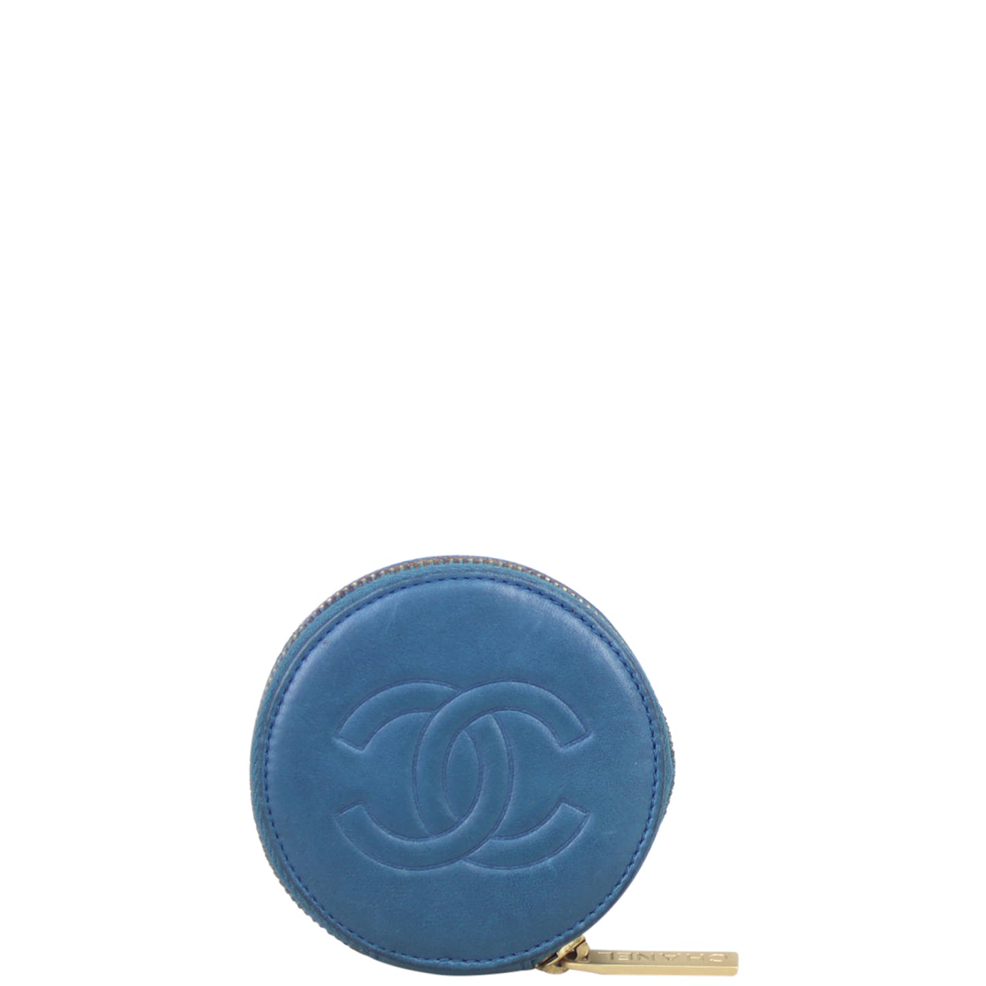 Chanel Round Camellia Coin Purse Front