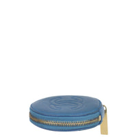 Chanel Round Camellia Coin Purse Side