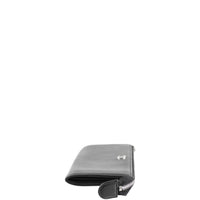 Chanel Sevruga Top Zip Wallet Left