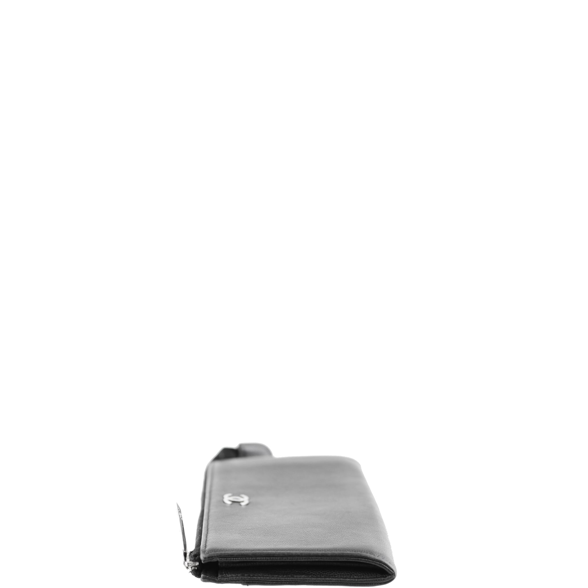 Chanel Sevruga Top Zip Wallet Right