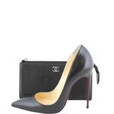 Chanel Sevruga Top Zip Wallet Scale