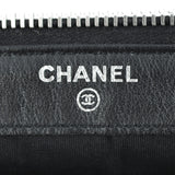 Chanel Sevruga Top Zip Wallet Stamp