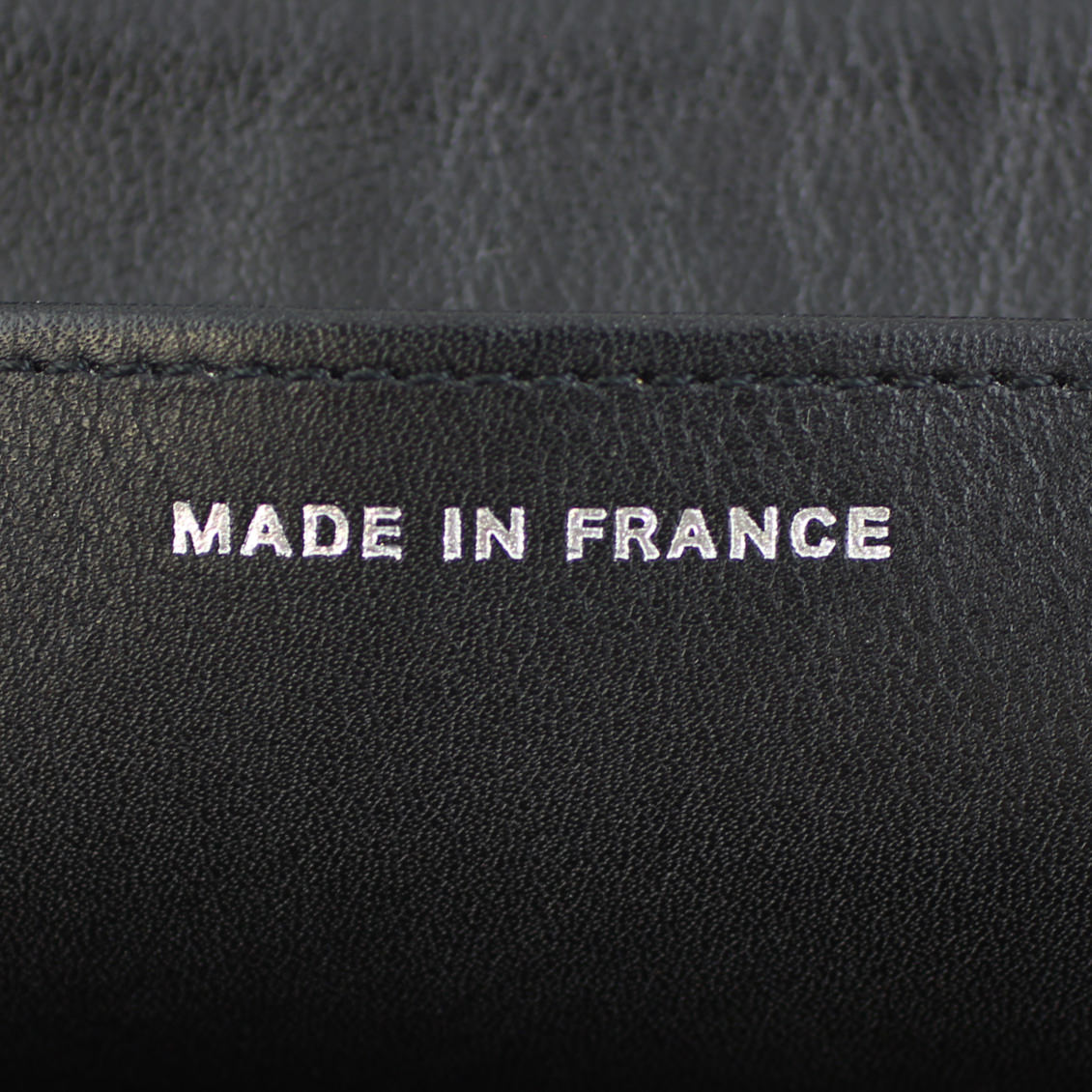 Chanel Sevruga Top Zip Wallet Stamp