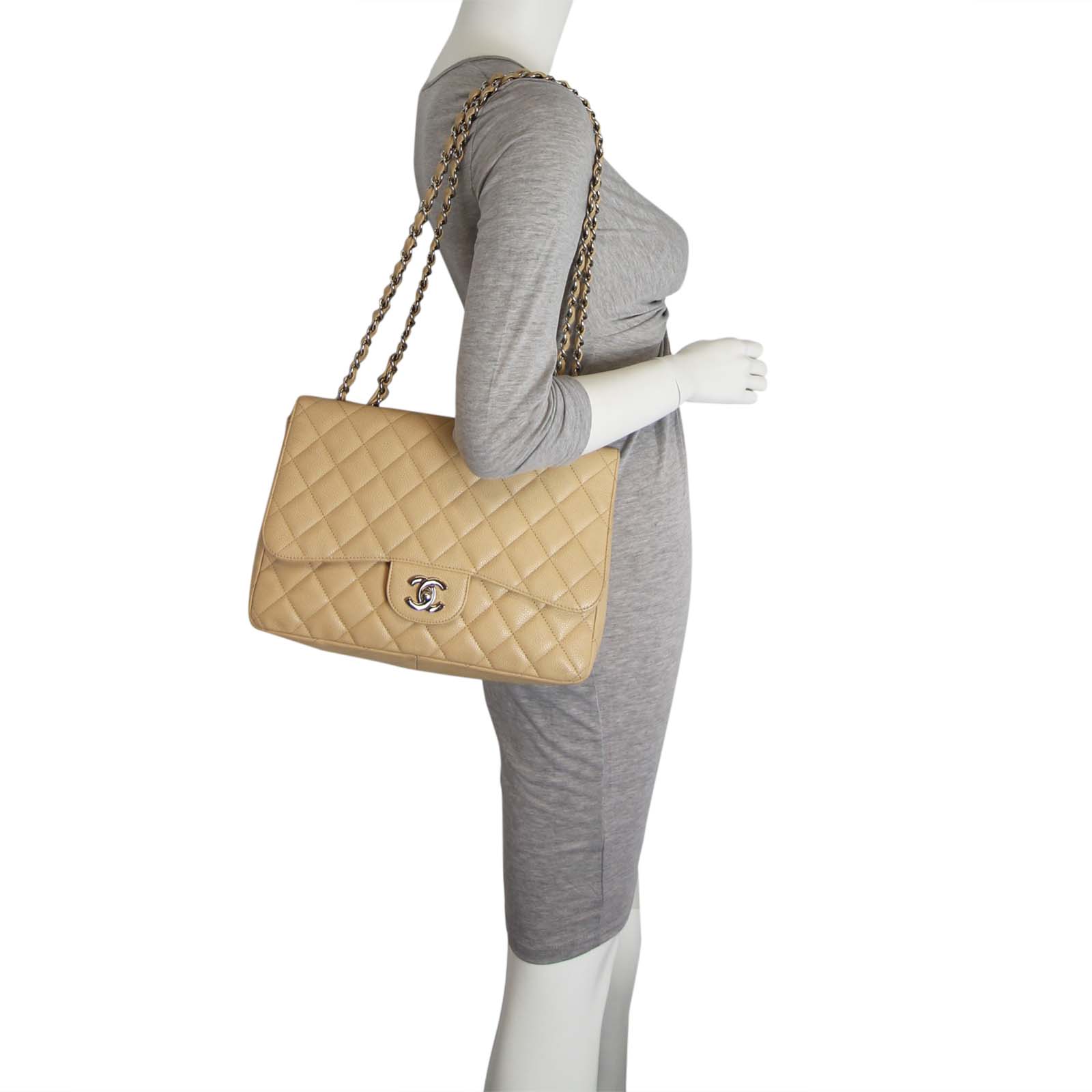 Chanel Classic Single Flap Jumbo Scale