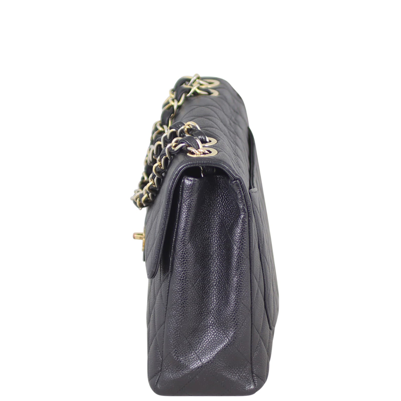 Chanel Single Flap Jumbo Left