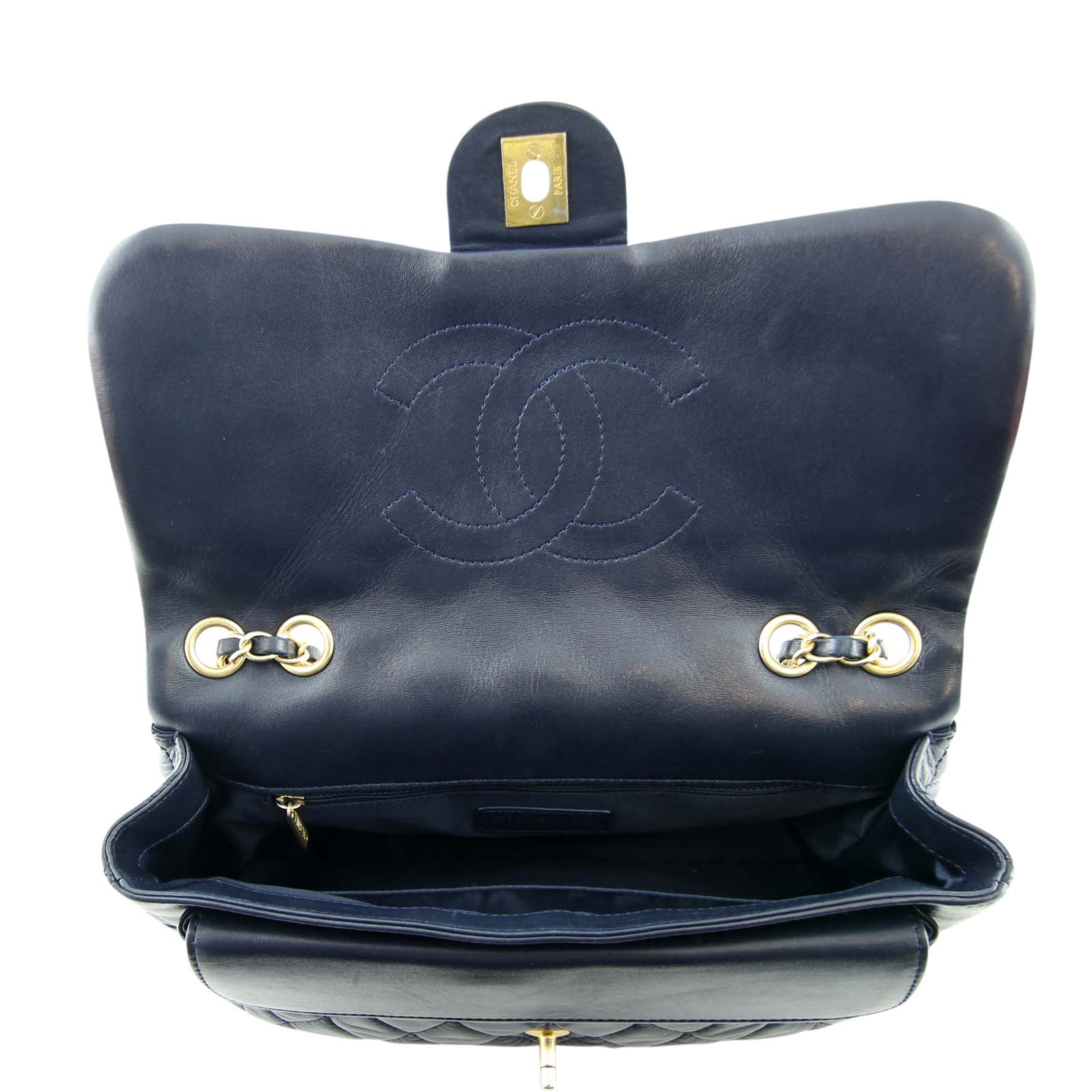 Chanel Quilted Soft Flap Bag Interior