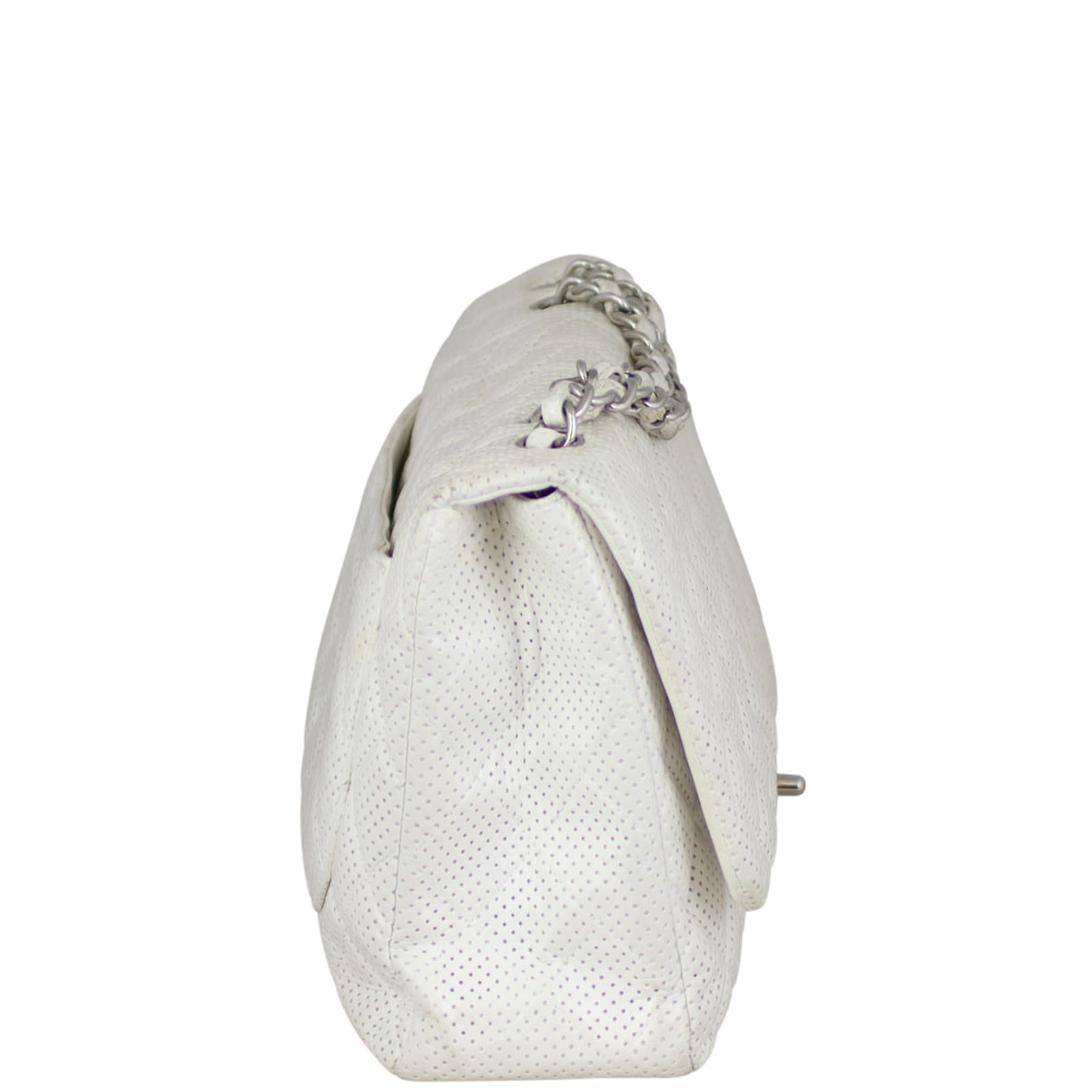 Chanel Single Flap Perforated Jumbo Right