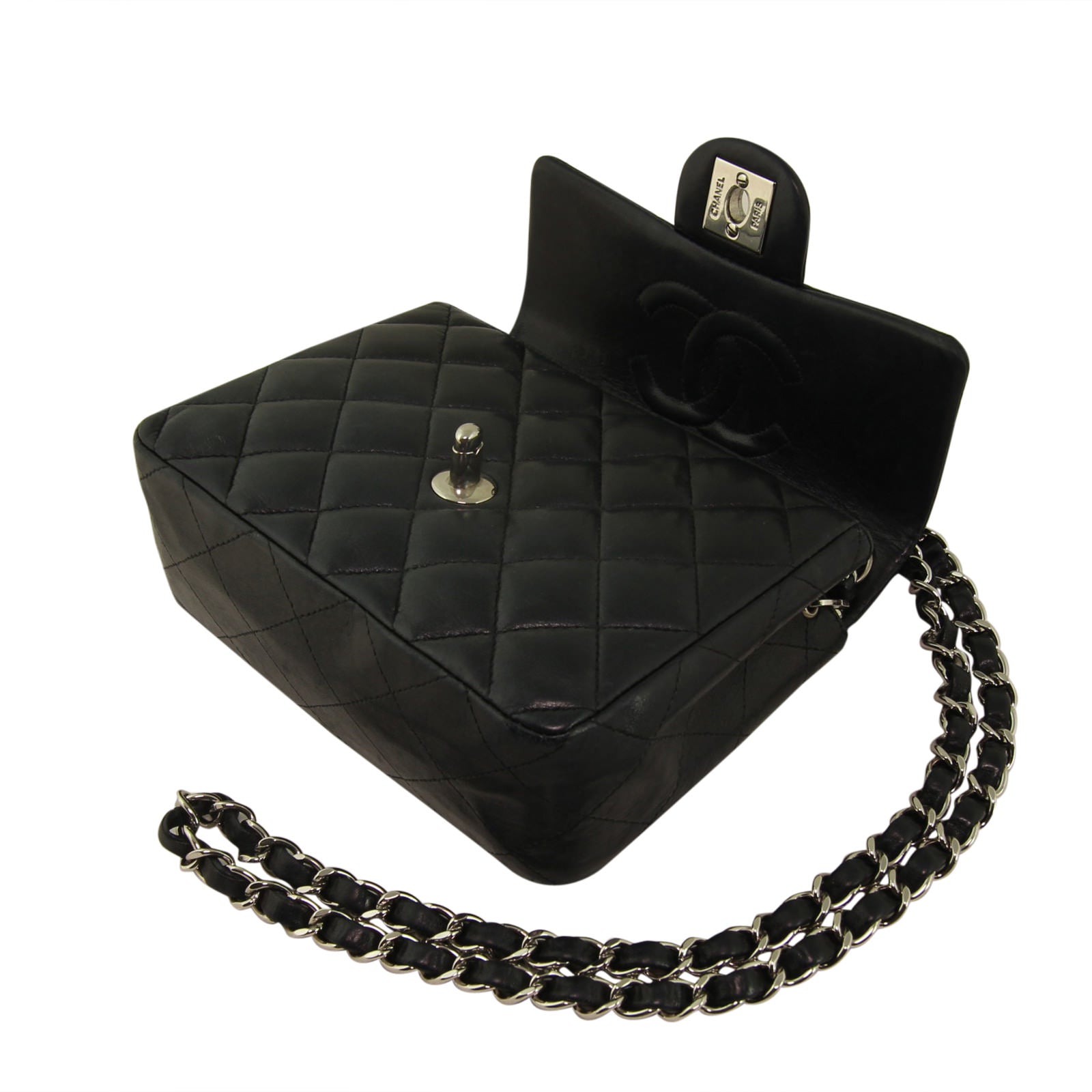 Chanel Square Mini Flap Bag Open
