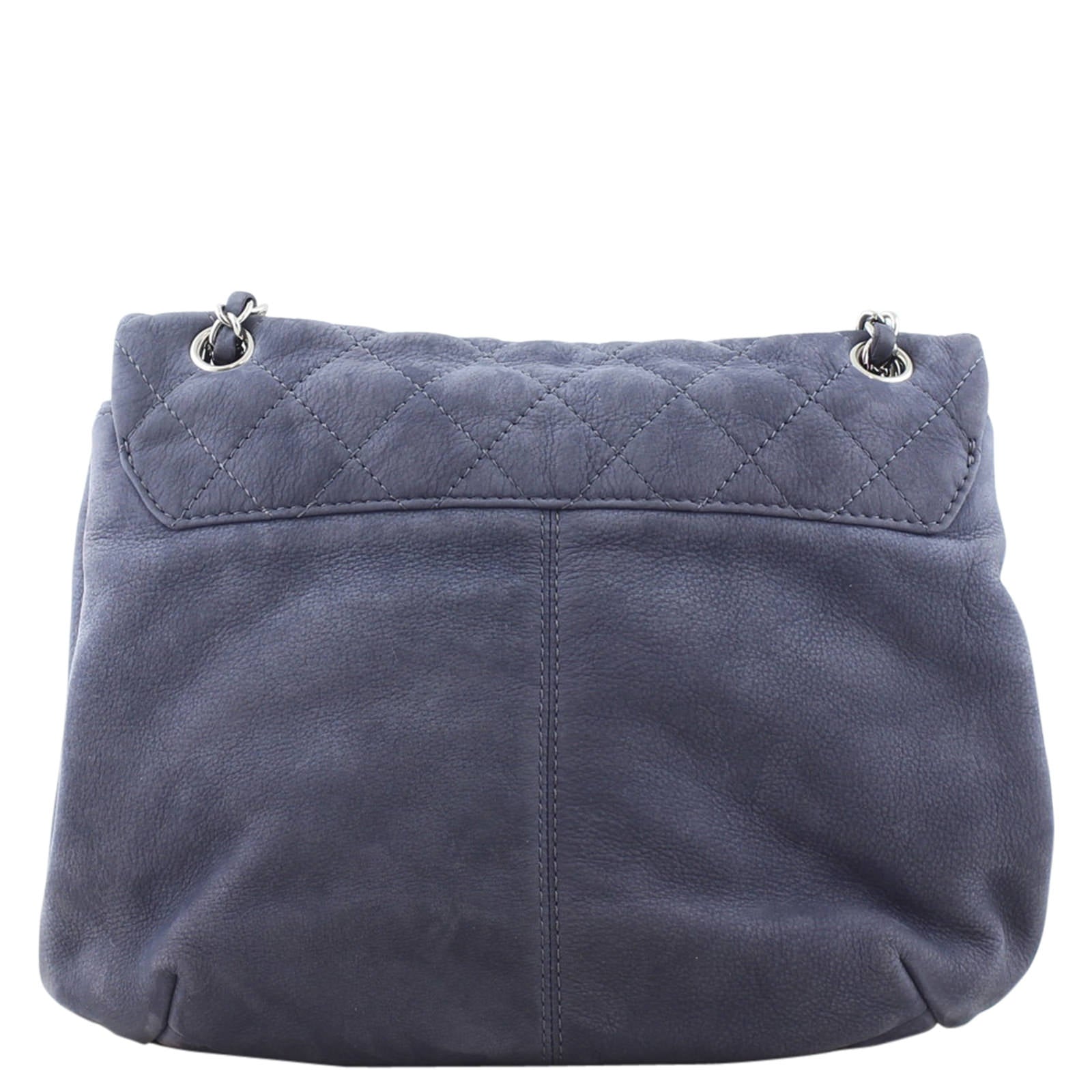 Chanel Suede Flap Bag Back