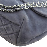 Chanel Suede Flap Bag Corner