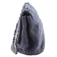 Chanel Suede Flap Bag Left