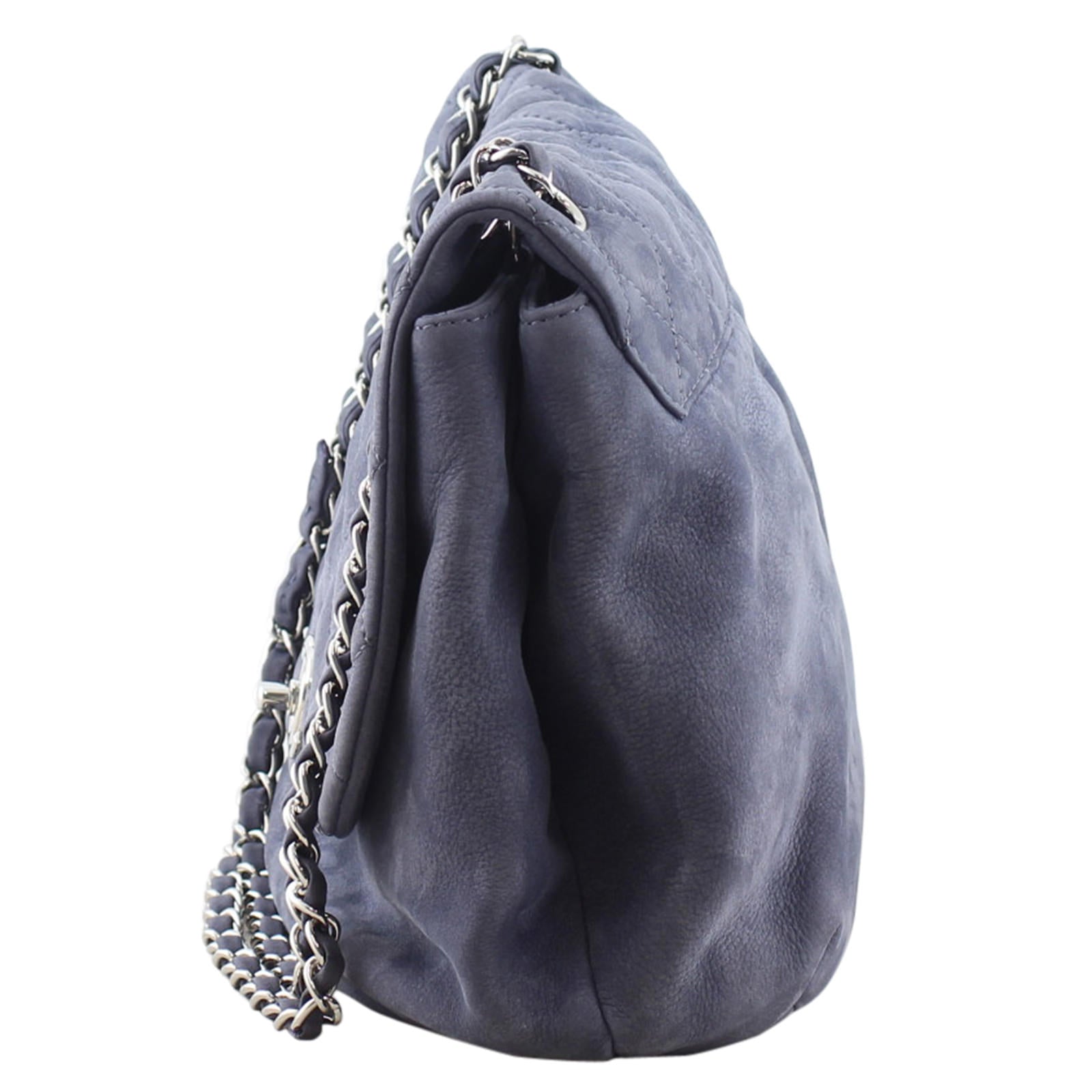 Chanel Suede Flap Bag Left