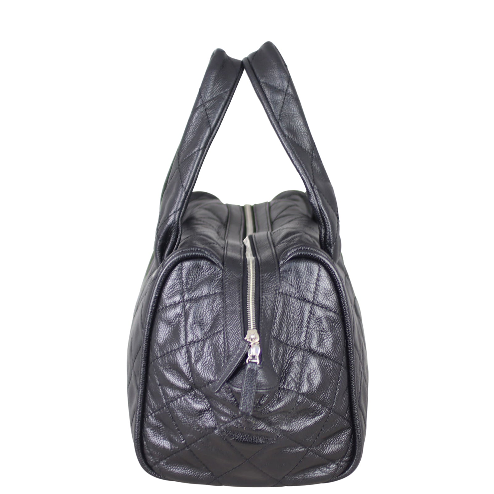 Chanel Timeless Soft Caviar Bowler Side