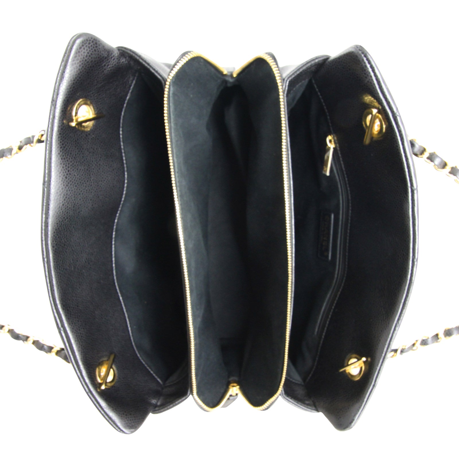 Chanel Timeless Soft Shopping Tote interior