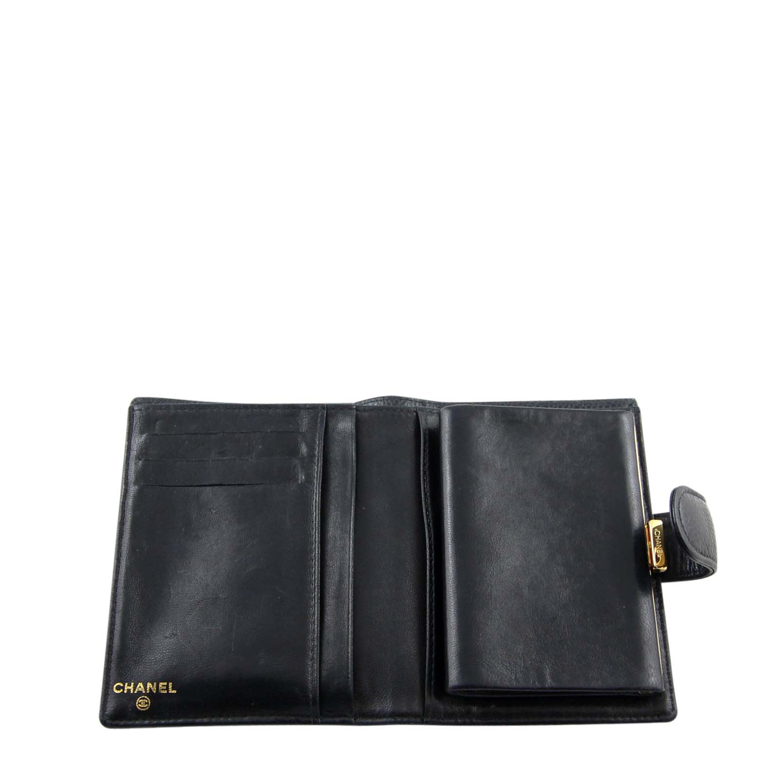 Chanel Timeless Compact Wallet Open