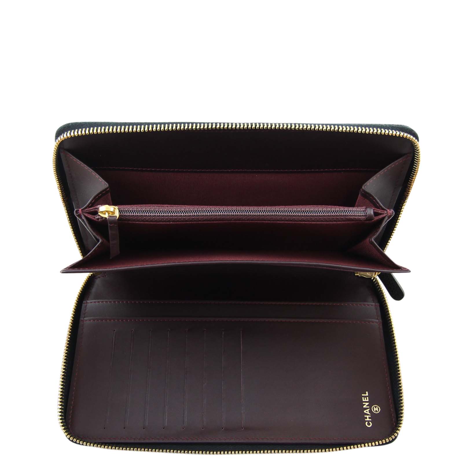 Chanel Classic Zipped Wallet Open