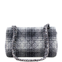 Chanel Tweed Double Flap Medium Back