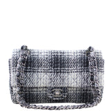 Chanel Tweed Double Flap Medium Front