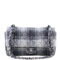 Chanel Tweed Double Flap Medium Front